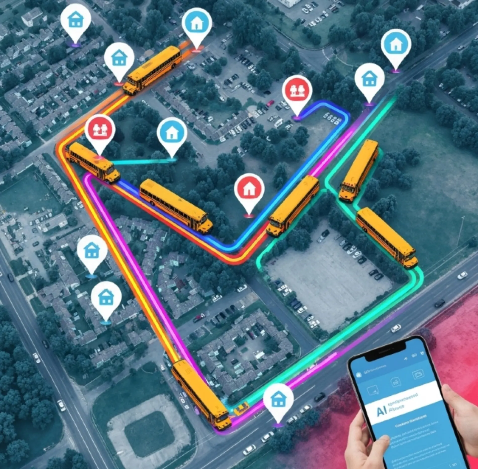 Optimised bus routes