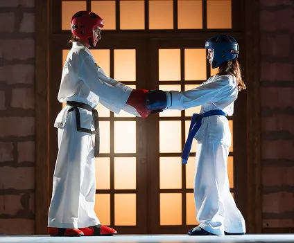 Taekwondo training